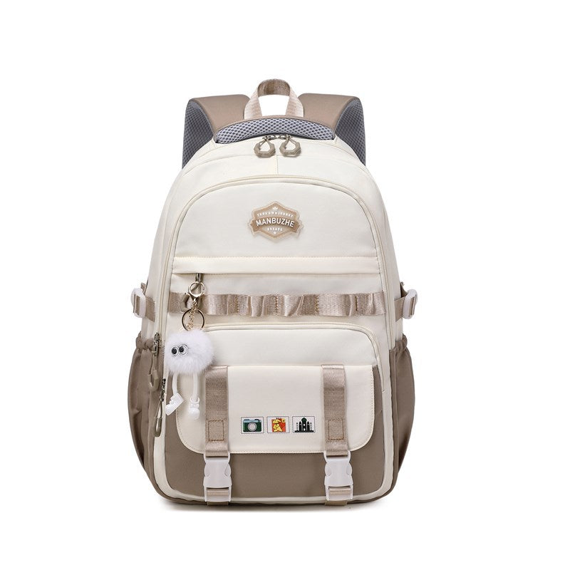 New Trend Junior High School High School Student School Bag High Value Large Capacity Backpack Fashion Casual Durable Backpack