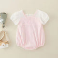 Baby clothes summer romper lightweight newborn bodysuit girl's summer fashion jumpsuit full month hundred days princess outfit