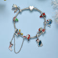 European and american cross-border christmas holiday bracelet combination personalized cartoon dripping oil santa claus bell combination hand jewelry wholesale