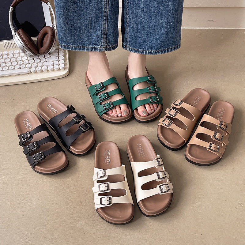 New birkenstock-style women's summer slides - outdoor wear, non-slip, couple's "cloud-like" comfort, summer sandals