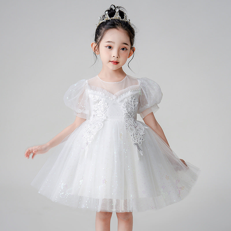 Girls' princess dress - perfect for kindergarten performances, summer events, and special occasions. available in sizes 3-13 years