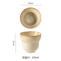 Vintage ceramic handmade mug - japanese style office milk coffee cup - home use water cup - latte art kung fu cup