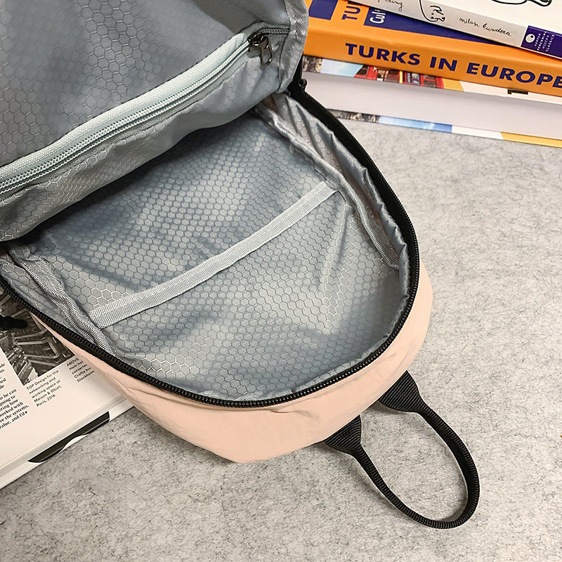 New large-capacity spring outing lightweight small backpack outdoor sports cycling breast bag Korean version versatile trend messenger bag