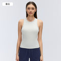 Modal comfortable sports tank top for women - summer, padded, slim fit, sleeveless yoga top d26035