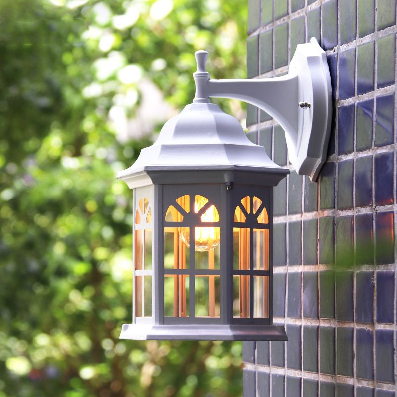 European rustic style outdoor wall lamp - waterproof for gate, exterior wall, balcony, terrace, villa courtyard, bedroom bedside lighting