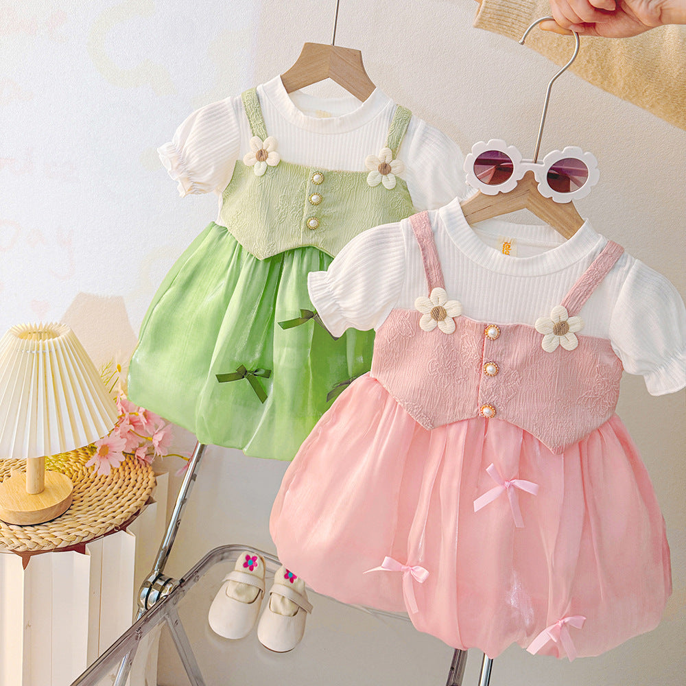 Girls' spring/autumn dress -  new collection: stylish children's skirt, autumn outfit, little girl's princess dress, tulle tutu skirt