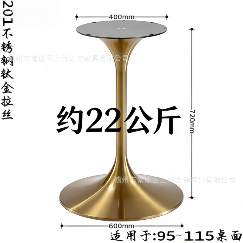 Titanium speaker legs, stainless steel spinning brushed table legs, metal waist bracket, coffee table legs, tulip table legs