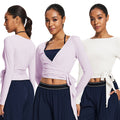 strappy sports long sleeves blouse, beautiful back suspender, silmslimming look mesh yoga blouse, loose yoga tops