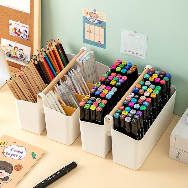 Student Desktop Storage Box Portable Marker Stationery Storage Box Remote Control Skin Care Products Desk Organizing Box