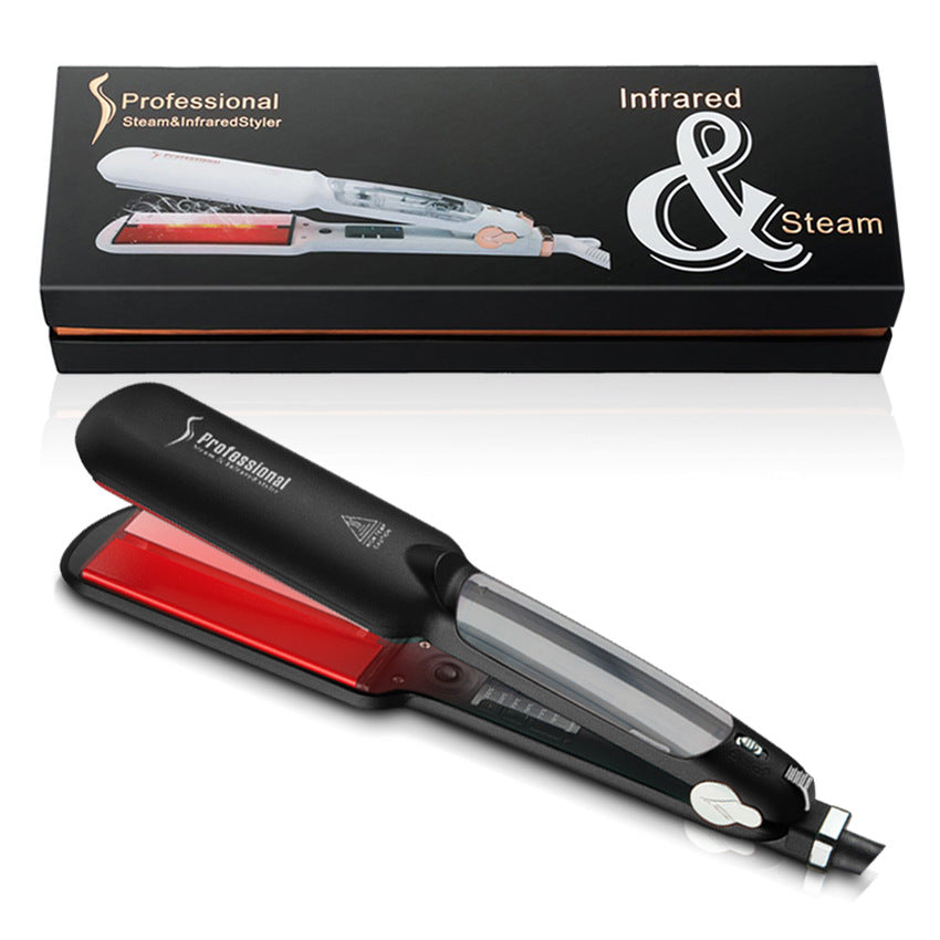 Cross-border steam hair straightener Infrared spray straightening splint Curling iron Multifunctional dual-purpose hair straightener