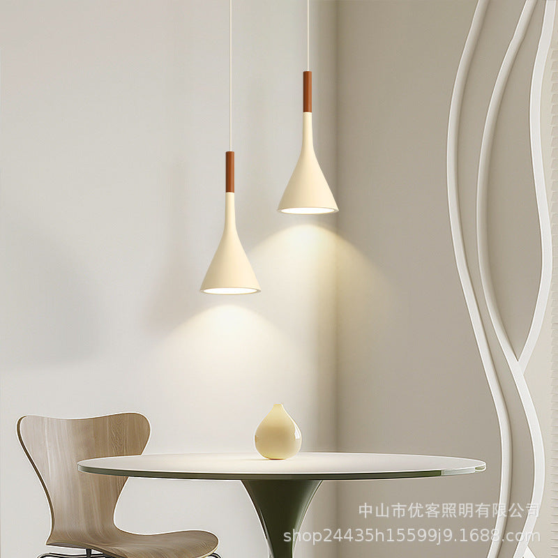 Long-term Internet celebrity bedside chandelier creative personality bedroom light cream wind master bedroom designer minimalist bar lighting