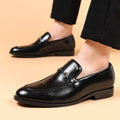 2025plus sizemale leather shoes men's new business formal casual shoes men's british k-style pointed toe plus size shoes