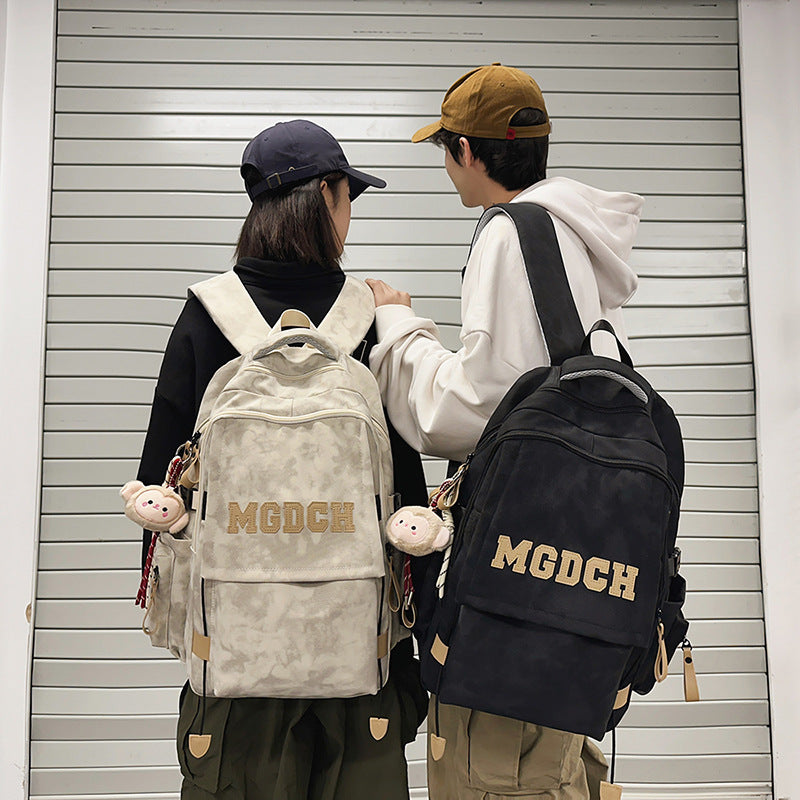 School bag men's college students middle school students ins high quality wholesale junior high school girls primary school students alphabet backpack