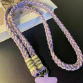 Purple [three-strand ponytail + clip]