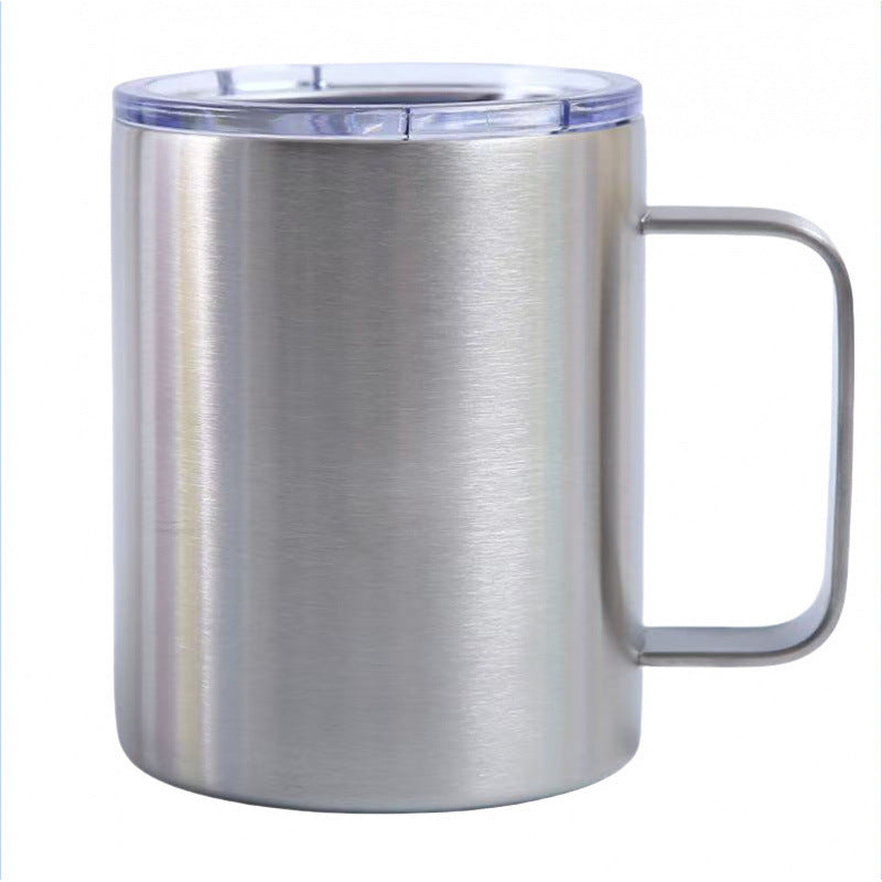 spray plastic 12oz stainless steel mug casual business coffee cup personalized sublimation thermos cup wholesale