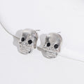Halloween earrings wholesale fashion cross-border diamond-encrusted skull alloy jewelry pumpkin head witch earrings bat earrings