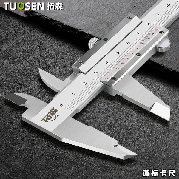 Tuosen Electronic Vernier Caliper Tool Stainless Steel Industrial Caliper with Scale 0-150MM Digital Display Caliper