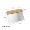 430 stainless steel beech wood handle cream scraper dough cutting knife pancake baking tool pancake knife