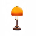 Mushroom table lamp bedroom bedside lamp retro bauhaus old shanghai study decoration ornaments atmosphere lamp solid wood lamp