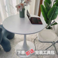 Manufacturer small round table popular waiting table reception negotiation table for home balcony bedroom casual white table milk tea shop dining table