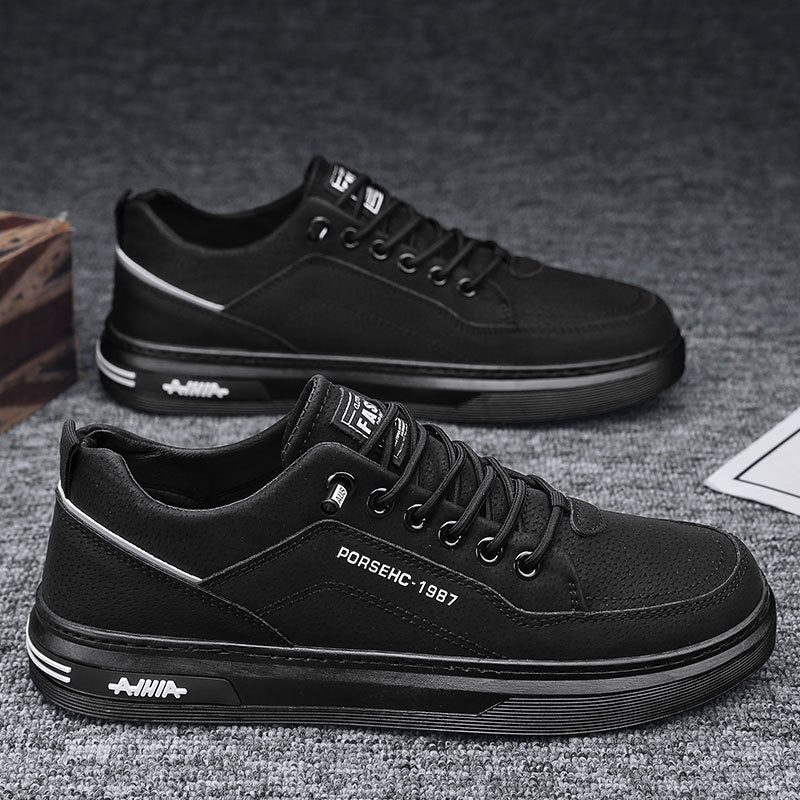 Men's shoes 2025 spring new arrivals: durable work shoes for construction sites, winter-ready, slip-on casual sneakers, trendy athletic board shoes