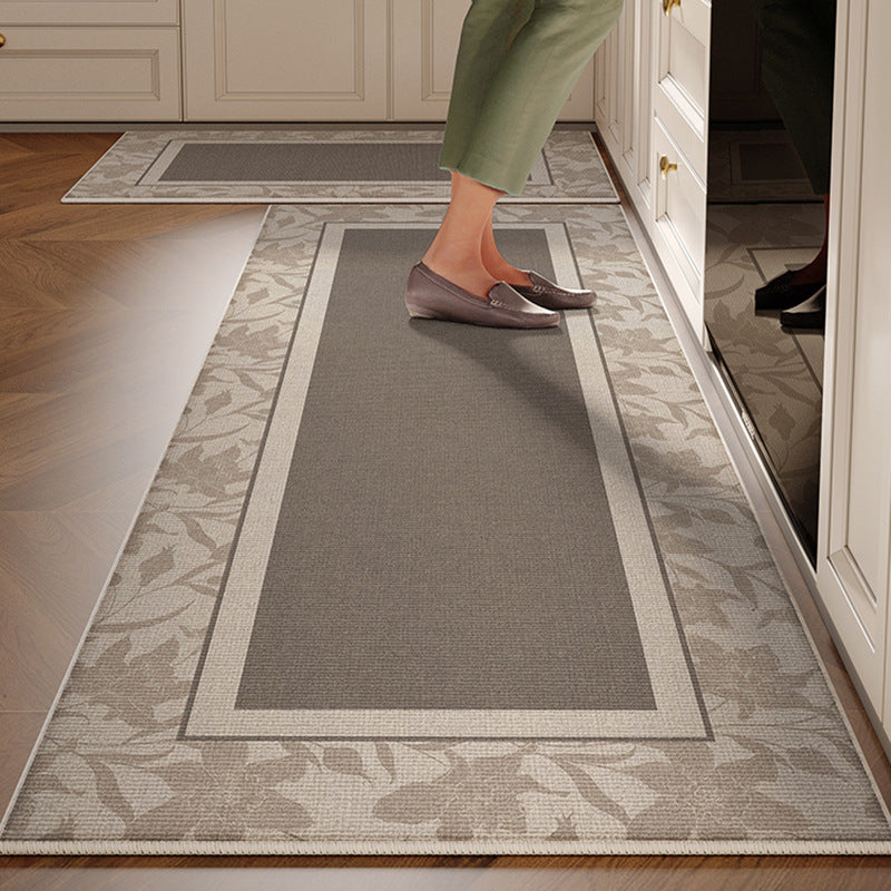 Kitchen floor mat non-slip oil-proof waterproof wipeable no-wash stain-resistant  new special carpet no-wash foot mat