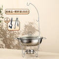 Glass lid meal warmer - hanging + rice spoon & bread tongs