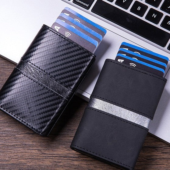 Card bag Cross-border explosion Multifunctional card box Men's wallet RFID multi-card position Anti-degaussing aluminum alloy card sleeve