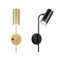 Nordic living room background wall lamp post-modern creative minimalist reading wall sconce rotatable with switch bedroom bedside