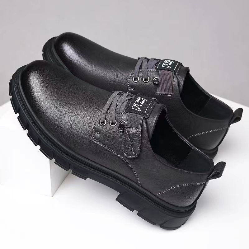 New men's handmade stitching casual shoes - trendy, versatile skate shoes - korean style fashion sneakers