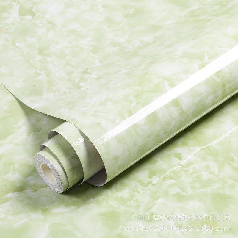 Cross-border Supply Desktop Stickers Marble Wallpaper Self-Adhesive Kitchen Oil-proof Stickers Furniture Renovation Stove Cabinet Stickers