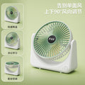 desktop circulation fan multi-functional household fan student dormitory voice digital display hanging neck strong wind wholesale