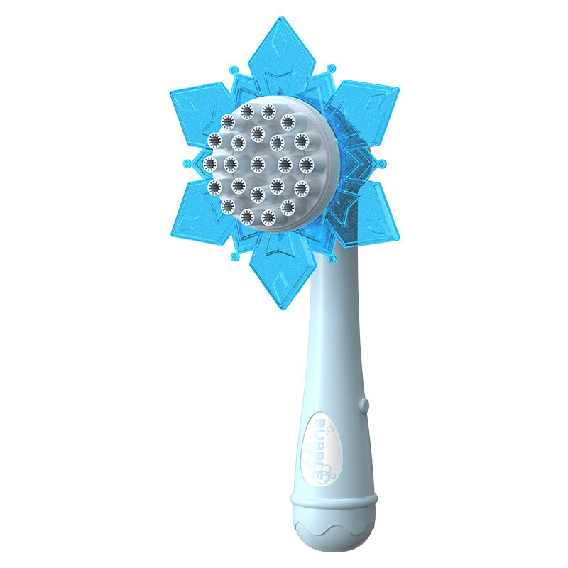 new two-in-one snowflake sunflower kidsren's internet celebrity gatling bubble gun shower bubble machine bubble water