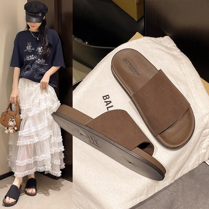 New retro flat espadrille sandals women's birkenstock style casual outdoor non-slip versatile fashion slippers