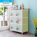 Aluminum alloy cupboard for home kitchen cabinet simple multi-functional stainless steel locker multi-layer stove storage cabinet box