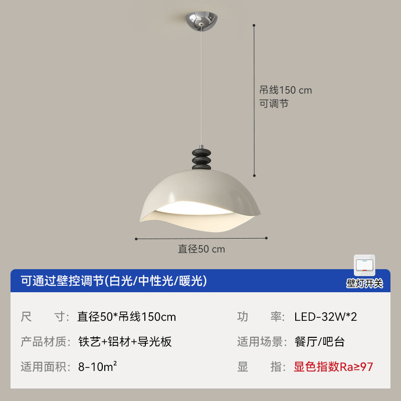 Eggshell Bedroom Light Medium Antique Ceiling Light Cream Girl Wind ins Memphis Restaurant Chandelier Main Room Lighting