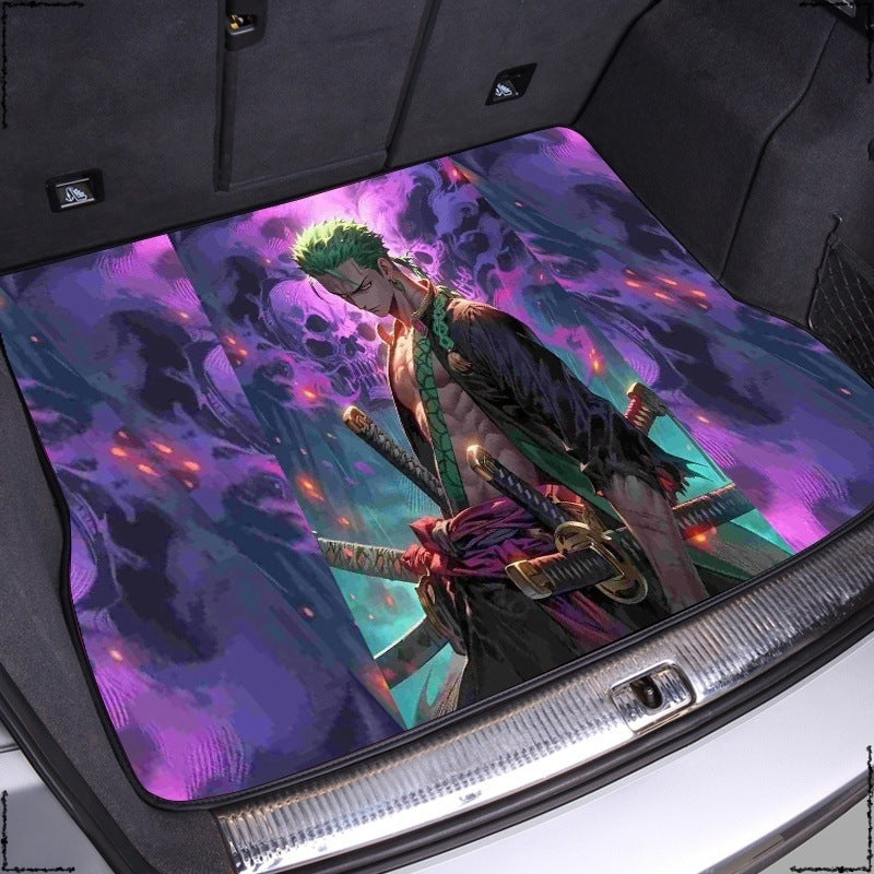 Cartoon car trunk pad Lynk 06 Suiteng Elantra Civic Qashqai tail box pad Accord car pole krypton