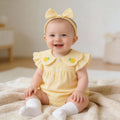 Summer baby clothes for baby girls, triangle climbing clothes, 100-day princess, cute thin strawberry gauze bag, short-sleeved