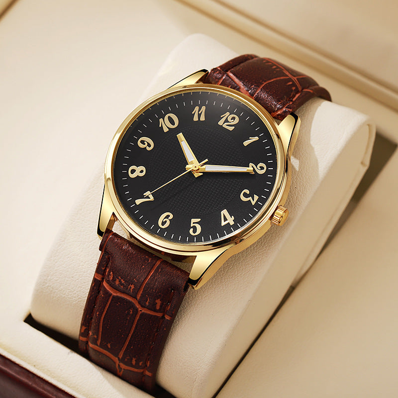Quartz men's business leather belt alloy luminous swiss light luxury watch - direct from the source, wholesale prices