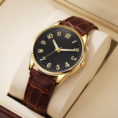 Quartz men's business leather belt alloy luminous swiss light luxury watch - direct from the source, wholesale prices