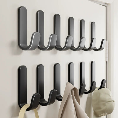 Thickened hook strong adhesive punch-free traceless adhesive hook wall sticker wall load-bearing kitchen bathroom door back hook