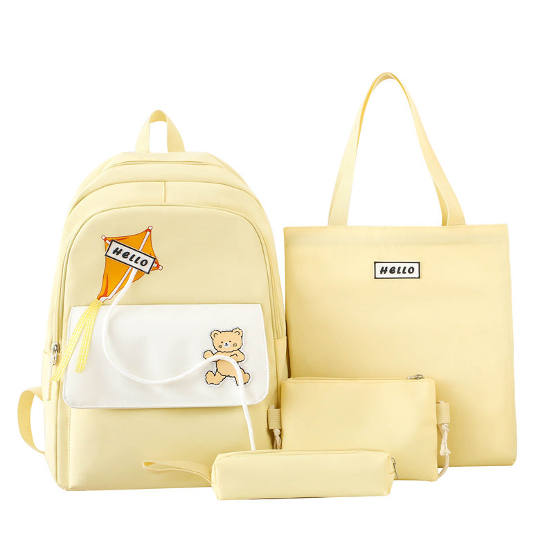 Cross-border new lightweight weight primary school bag large capacity children's backpack junior high school student backpack casual schoolbag