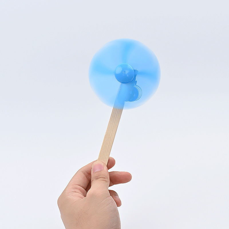 DIY handmade wire fan DIY handmade technology small production, primary school students puzzle splicing teaching aids, scientific experimental materials