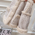 Girls' fall/winter fleece-lined outerwear, autumn baby cute early autumn clothes, korean style outing top, children's clothing