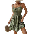 listing: new  women's original elegant spaghetti strap solid color dress