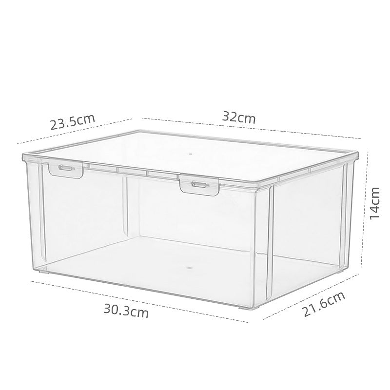 Japanese desktop storage box transparent skin care products cotton pad mask storage box dust-proof cosmetic storage box