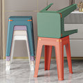 Plastic stool storage for homethickened living room dining stool adult strong non-slip square stool casual durable modern bench
