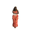 European and american cross-border women's fashion:  autumn new sleeveless camisole sexy backless ruffle trim slim fit maxi dress