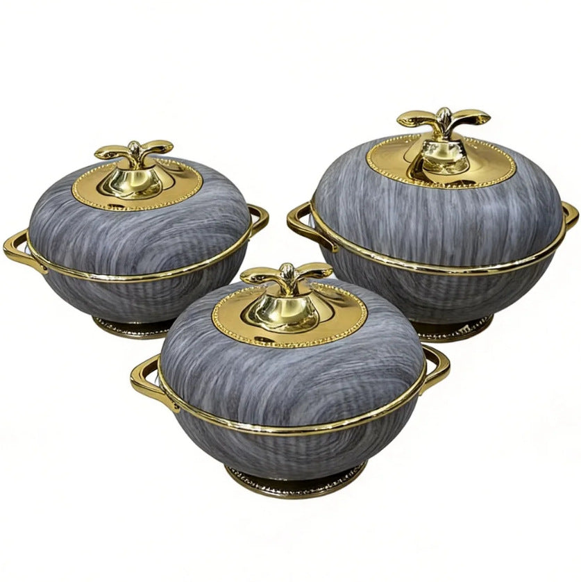 Food warmer1l-2l-3lnew arrivalnew3pcs cross-border high-end thermal insulation box thermal insulation lunch box thermal insulation tableware