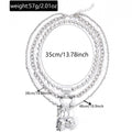 hot-selling stylish cherry skull necklace for women niche stylesense of design hip hop punk metal style multi-layer clavicle chain